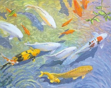 魚の水族館 Painting - amh0046e1 現代の海底世界
